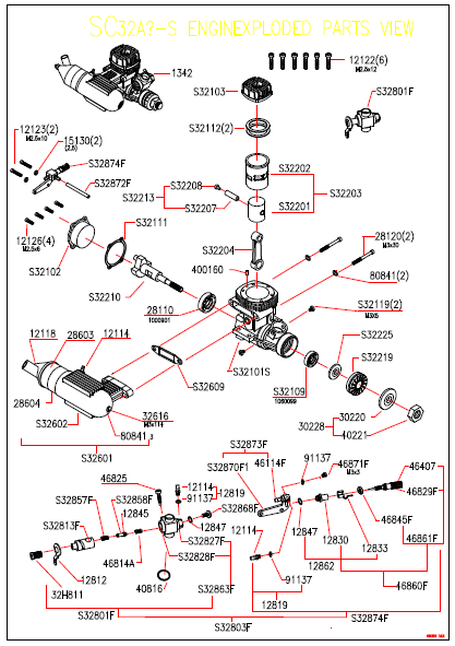 S32101S SC32Hr/& S Crankcase