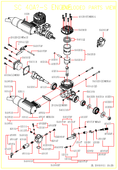 S40813 SC40-53 Carb Barrel (S-Type)