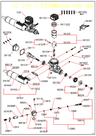 Spare Parts: Engine Spares: SC Engines – Sussex Model Centre