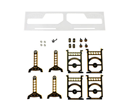 Arrowmax SET-UP SYSTEM FOR 1/10 TOURING CARS WITH BAG BLACK GOLDEN