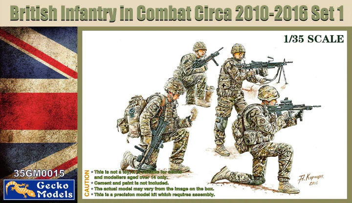 Gecko 1/35 British Infantry In Combat Circa ‪2010-2016‬ 35GM0015