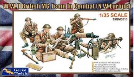 GECKO MODELS 35GM0013 1/35 W.W. II British MG Team in Combat (N.W. Europe)