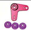 Red Aluminium L-Shape Servo Arm