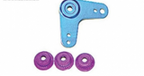 Blue Aluminium L-Shape Servo Arm