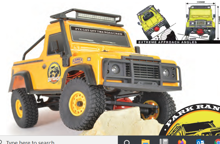 FTX Ranger XC 1:16th 4WD Ready To Run Pick Up Trail Vehicle -Yellow