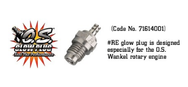 OS TYPE RE GLOW PLUG (WANKEL ONLY)