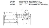 MFA/COMO DRILLS 457RE54O BRUSHED MOTOR WITH BRACKET