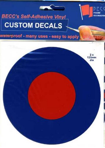 RAF04 - RAF Roundel Low Visibility 125mm Pair