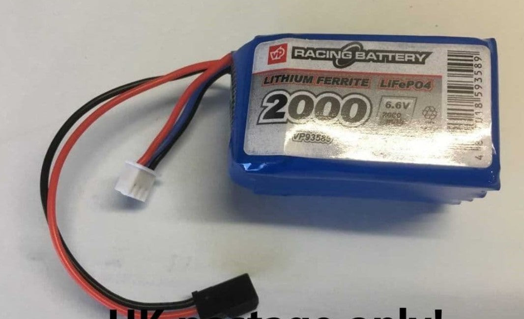 2000mAh 6.6v Receiver LiFe battery