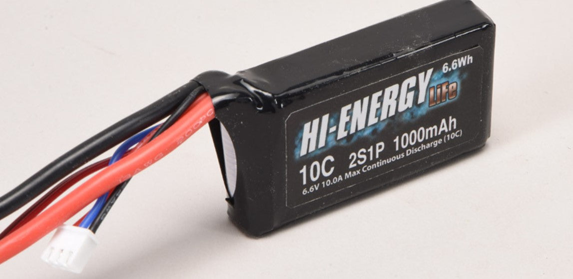 Hi-Energy 2S 1000mAh 10C Li-Fe RX