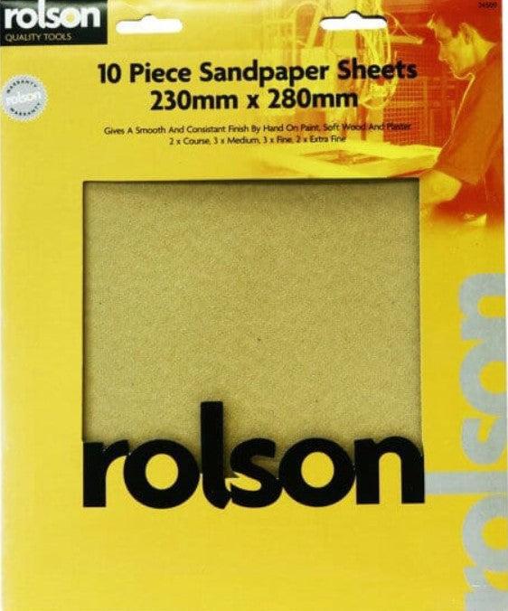 Sanding Paper (10 pieces) - 230 x 280mm
