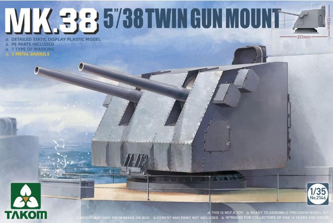 Takom 1/35 Mk 38 5/38 Twin Gun Mount 02146