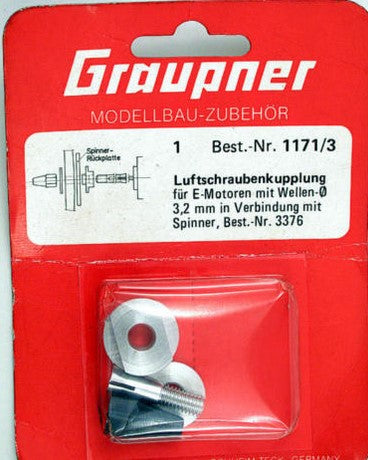 Graupner Prop Adaptor - fits 3.2mm shaft