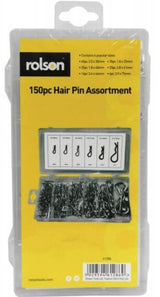 Rolson 150pc R-Clips (Body Clip) Assortment