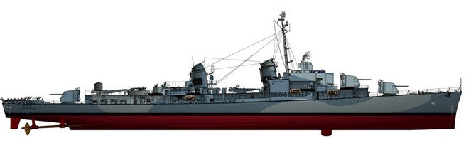 Takom 1/700 Charlestown Navy Yard Dry Dock 1 & USS Frank Knox DD-742 1944 SP-7058