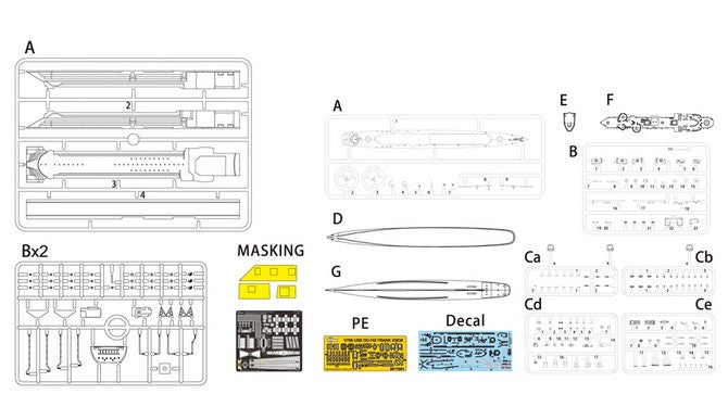 Takom 1/700 Charlestown Navy Yard Dry Dock 1 & USS Frank Knox DD-742 1944 SP-7058