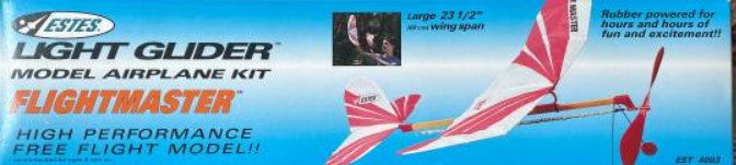 Estes Rubber Powered Model Airplane kit - Light Glider