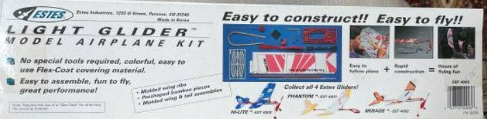 Estes Rubber Powered Model Airplane kit - Light Glider