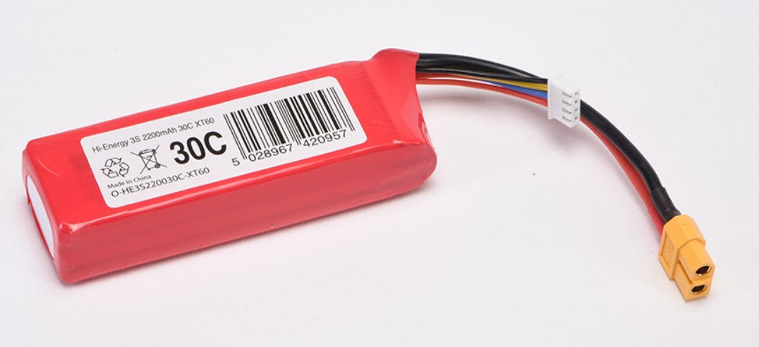 Hi-Energy 3S 2200mAh 30C XT60 Connector