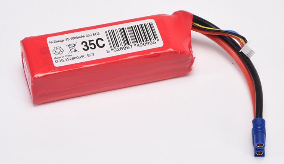 Hi-Energy 3S 2800mAh 35C EC3 Connector