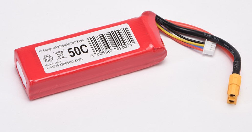 Hi-Energy 3S 2200mAh 50C XT60 Connector