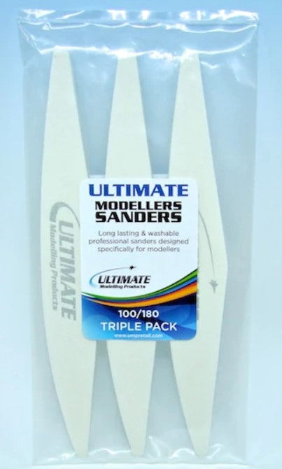 Ultimate Modelling Products Modellers Sanders - 100/180 Triple Pack