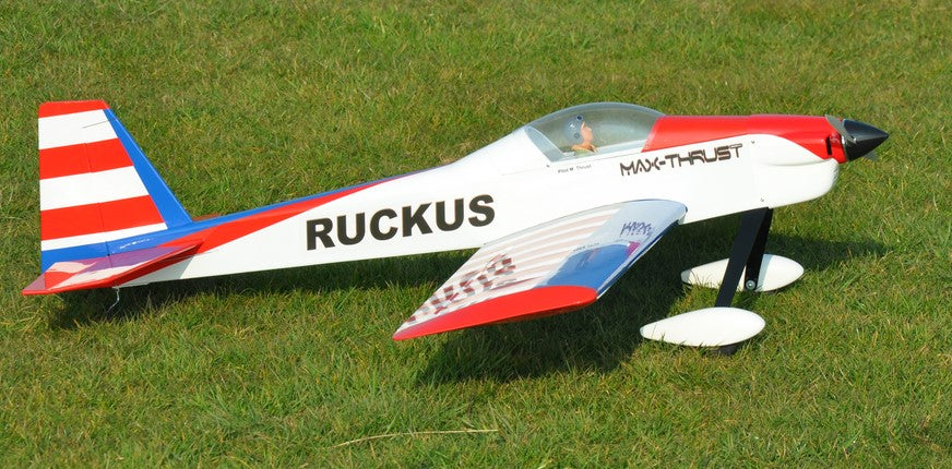 Max Thrust Pro-Built Balsa Ruckus Kit CHIPPY - Can be finished for  IC or Electric