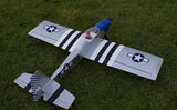 Max Thrust Pro-Built Balsa Ruckus Kit P51 - Can be finished for  IC or Electric