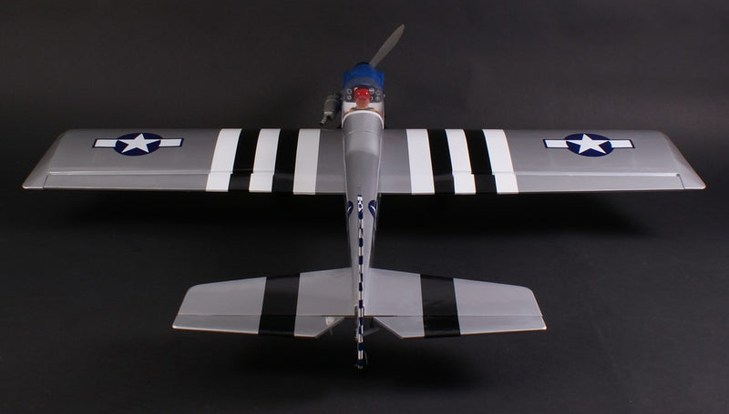 Max Thrust Pro-Built Balsa Ruckus Kit P51 - Can be finished for  IC or Electric
