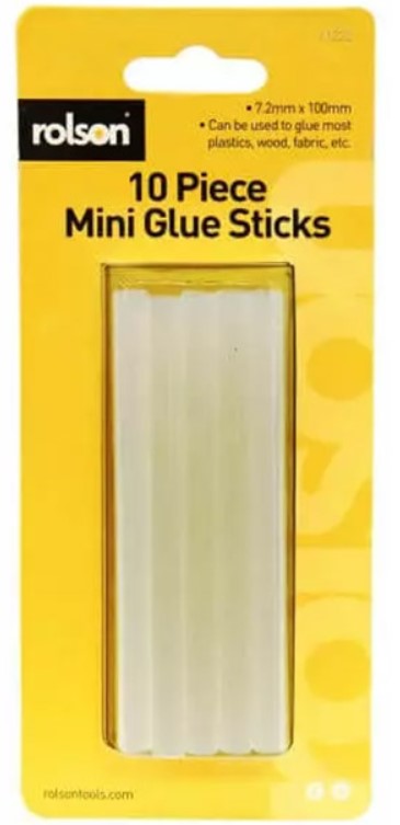 Rolson 10pc Mini Glue Sticks 100 x 7.2mm