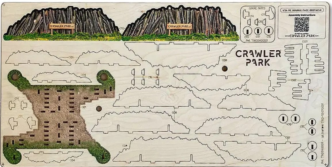 TOYSWD STARTER KIT CARPET CIRCUIT RC CRAWLER PARK 1/24