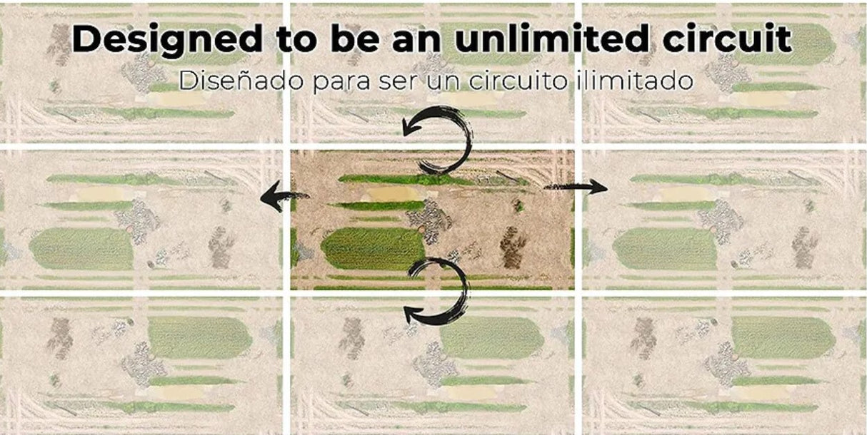 TOYSWD CARPET CIRCUIT OF 200 X 100CM FOR 1/24 RC CRAWLER PARK