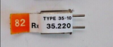 Futaba 35mhz Dual Conversion Ch 82 (35.220)FM Receiver Crystal
