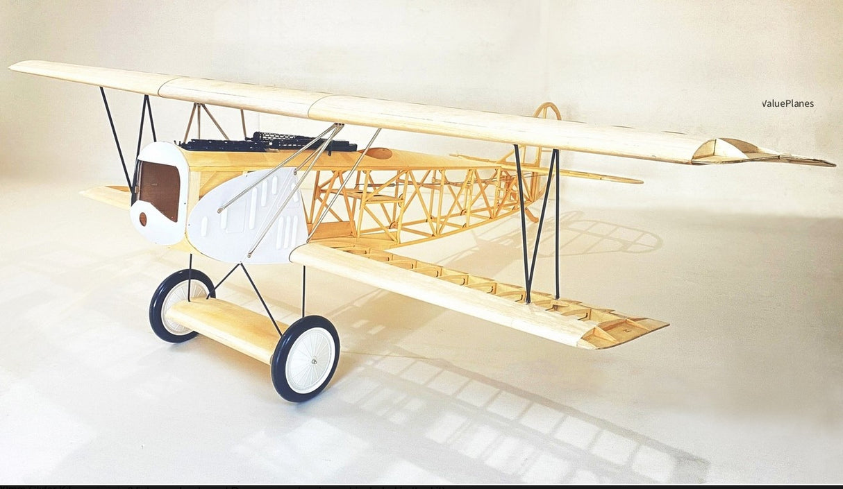 Valueplanes Fokker DVII WW1 Fighter Balsa Kit 83inch - 2.1M