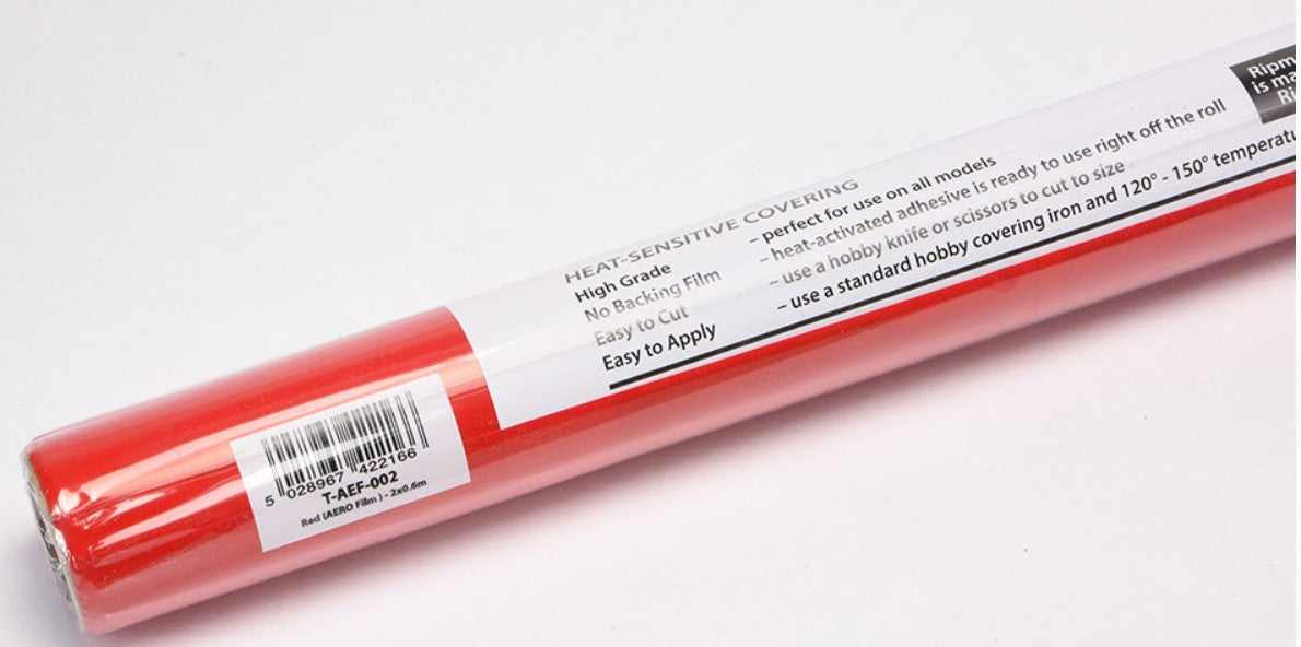 Ripmax AERO Film Covering - Red - 2m x 0.6m (Roll)