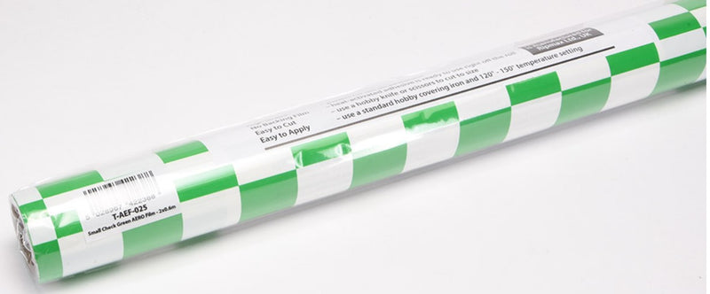Ripmax AERO Film Covering - Small Chequered Green/White - 2m x 0.6m (Roll)