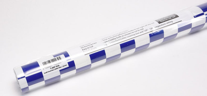 Ripmax AERO Film Covering - Small Chequered Blue/White - 2m x 0.6m (Roll)