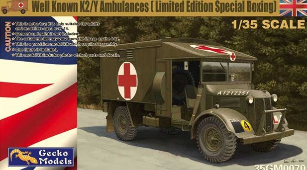 Gecko Models 1/35 Well Known KATY (Limited Edition) K2/Y Ambulance kit  35GM0070