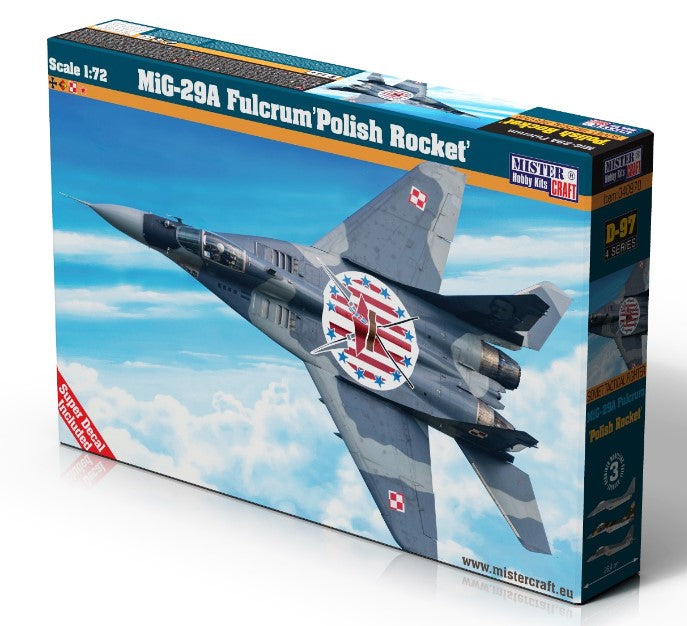 Mister Craft 1/72 MIG-29A Fulcrum Polish Rocket Kit MCD97