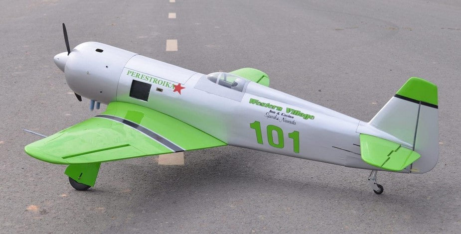 Seagull Reno YAK 11 Reno Racer (Perestroika) 1.8m - 35cc with Electric Retracts - Green / Chrome ARTF