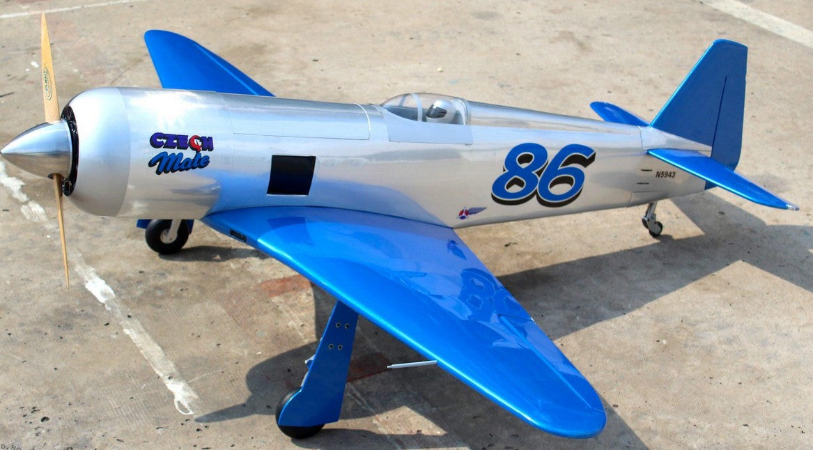 Seagull Reno YAK 11 Reno Racer (Czech Mate) 1.8m - 35cc with Electric Retracts - Pearl Blue / Chrome ARTF