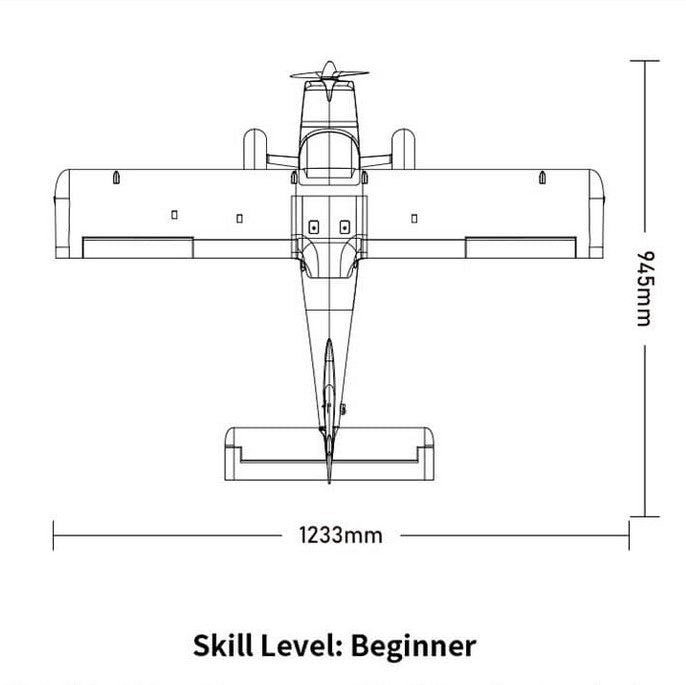 XFLY GLASTAR V2 BUSH/TRAINER 1233MM WINGSPAN with out TX/RX/BATT/CHARGER