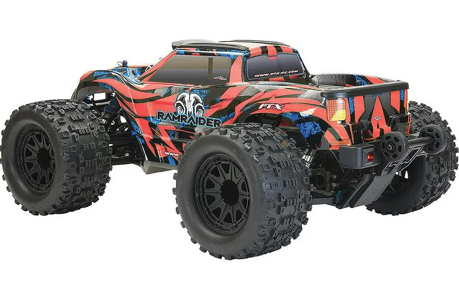 FTX RAMRAIDER 1/10 BRUSHLESS MONSTER TRUCK RTR - RED/BLUE