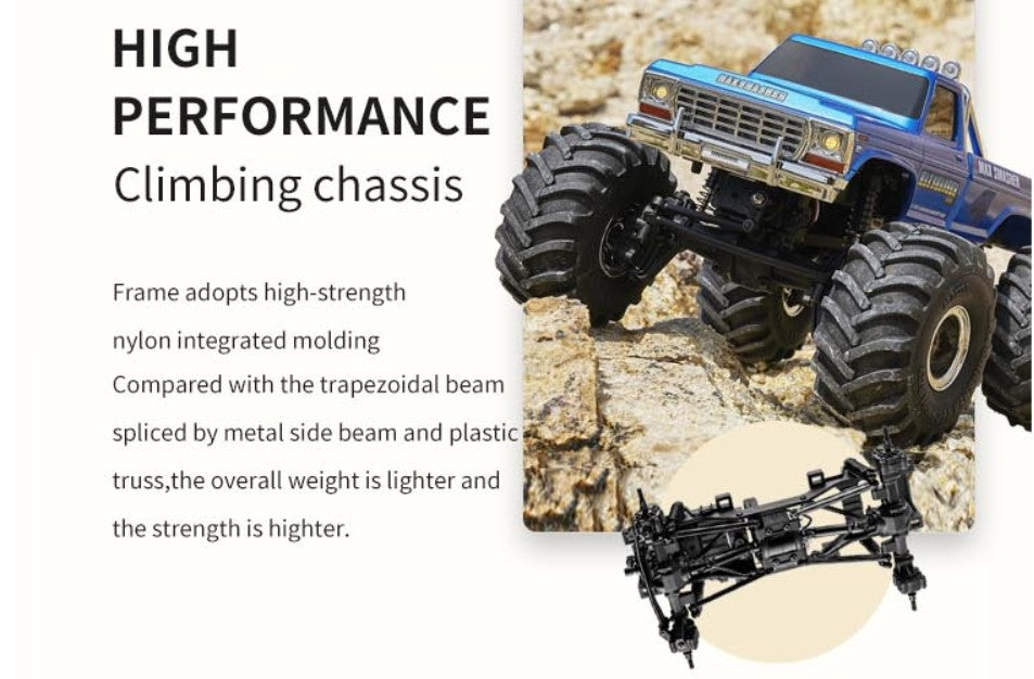 FMS 1:24 FCX24 Max Smasher Monster Truck RTR 4WD - Blue shell