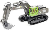 HUINA 2.4G 11CH RC EXCAVATOR GREEN With DIE CAST BUCKET