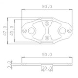 Secraft Battery Bed V2 (S) - Blue