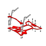 Secraft Tx Tray V1 for Futaba T14SG (Red)