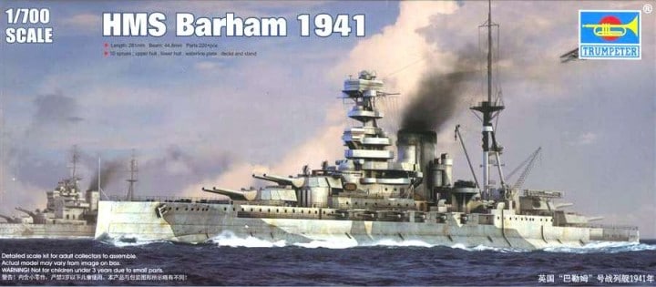 Trumpeter 1/700 HMS Barham 1941 05798