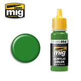 Ammo Mig Jimenez Acrylic 17ml Paint SIGNAL GREEN RAL 6032