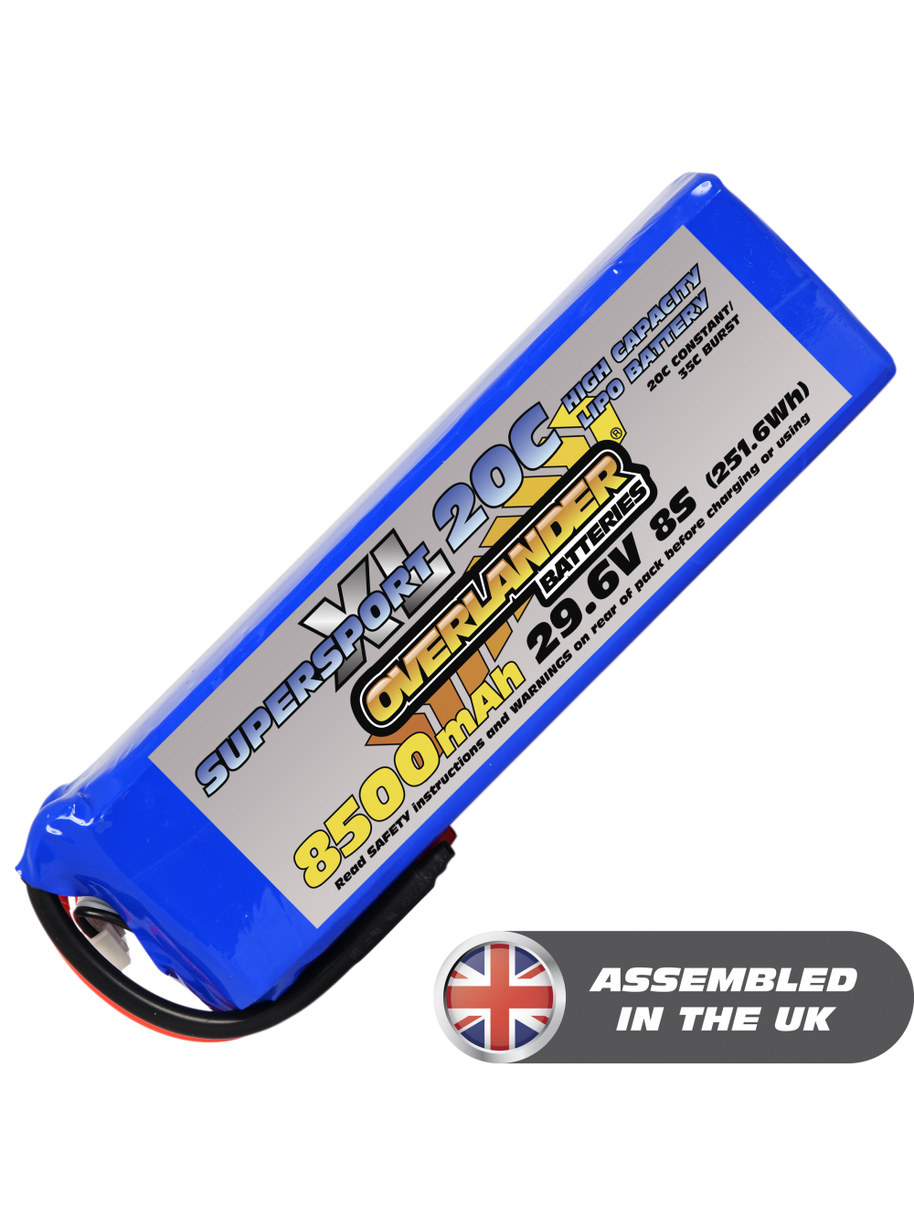 8500mAh 29.6V 8S 20C Supersport XL LiPo Battery